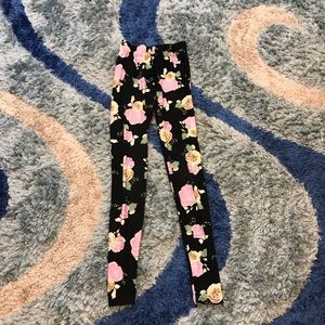 rue21 floral printed leggings